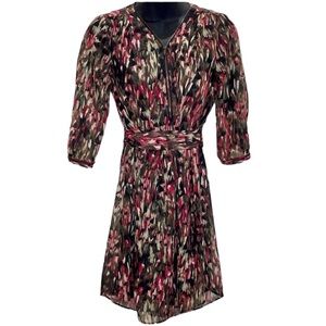 Short Long Sleeve Front Zip Dress by iZ Byer XS